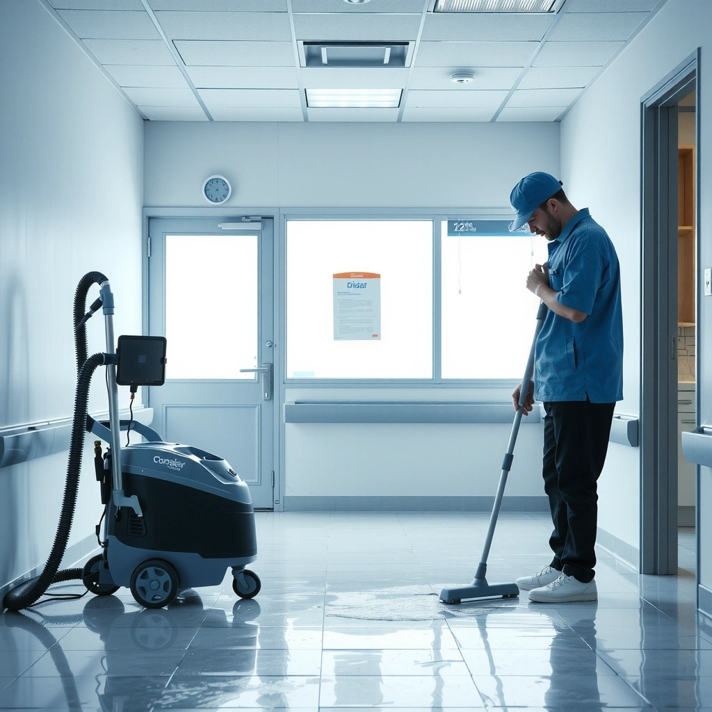 Professional deep cleaning service with specialized equipment